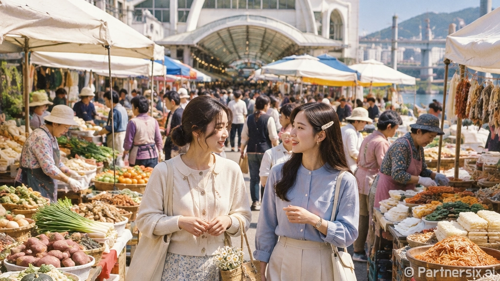 울산 태화시장과 스카이워크 명절 풍경