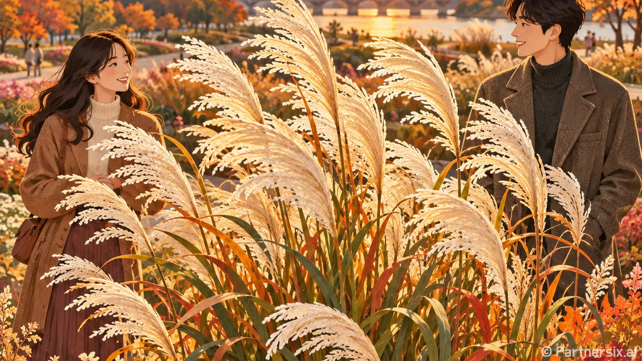 도심에 번진 은빛 억새