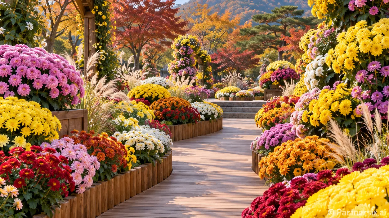 국화꽃길에 담긴 희…