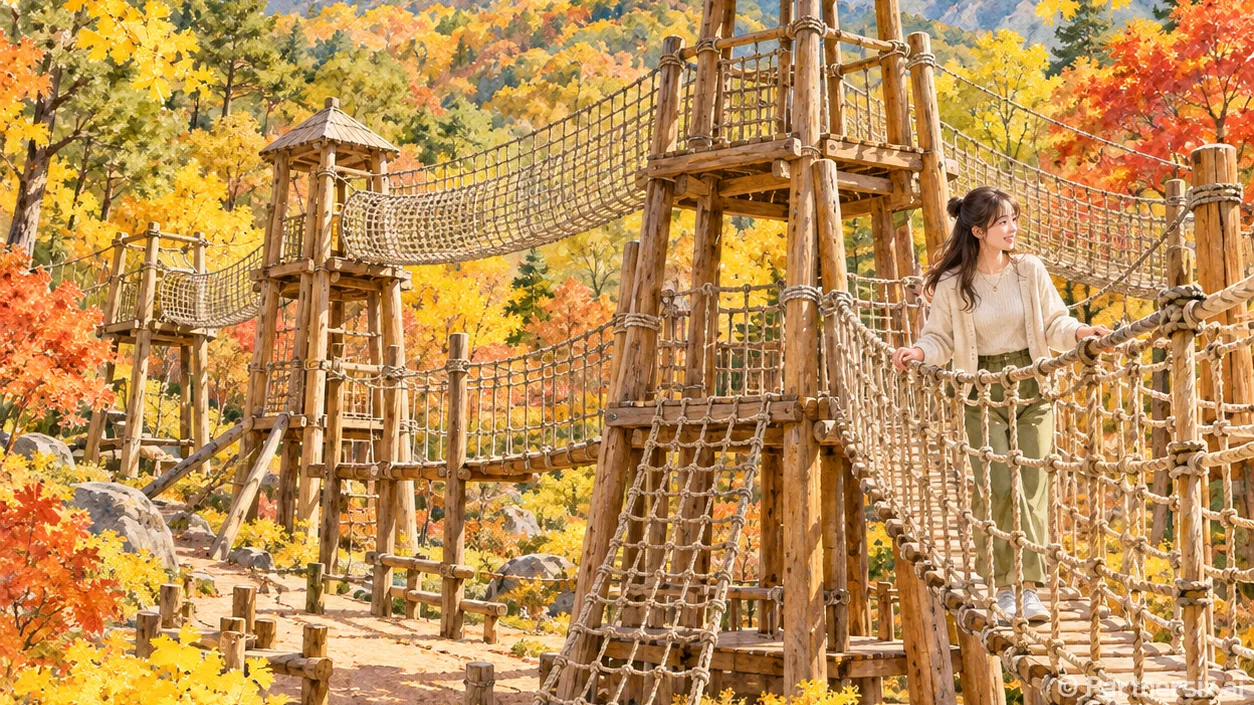 숲 위를 달리는 가족놀이터