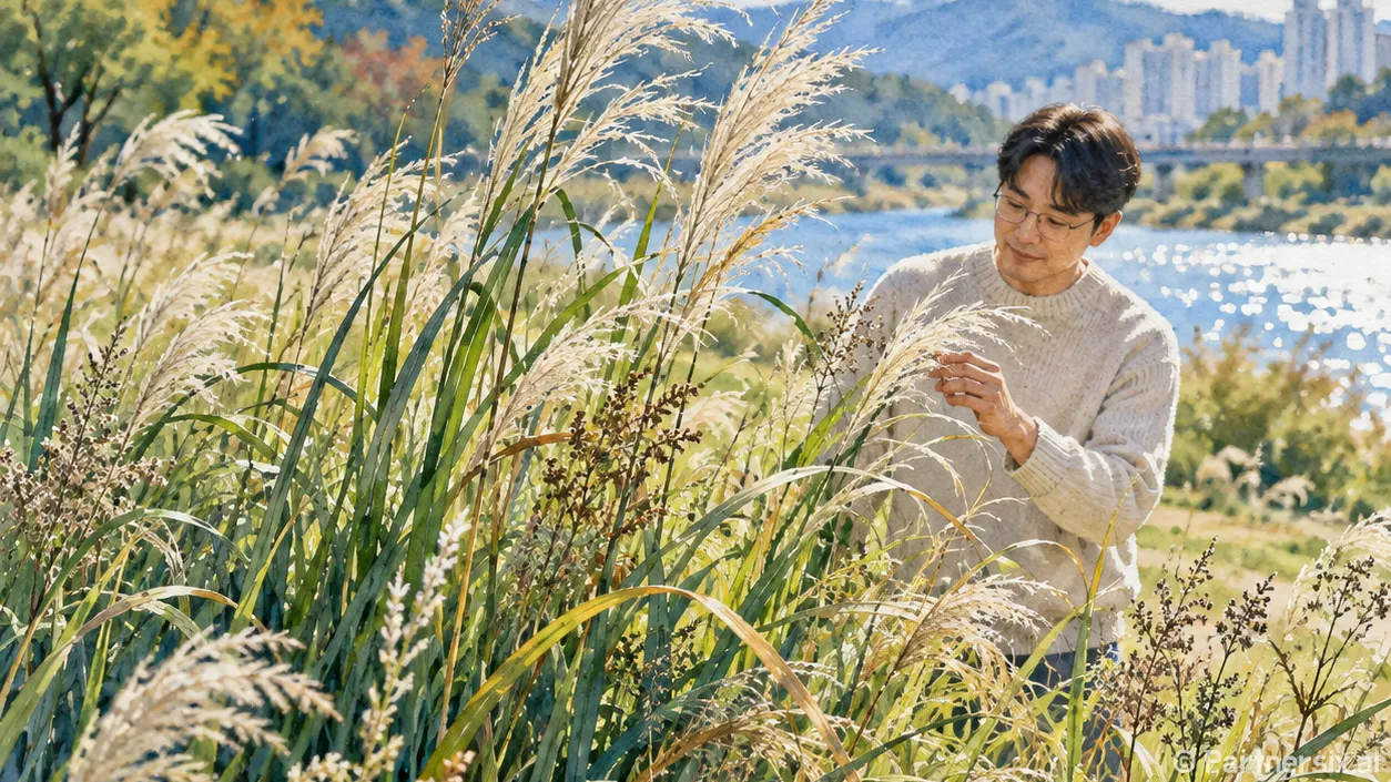 태화강 가을빛 맨발산책