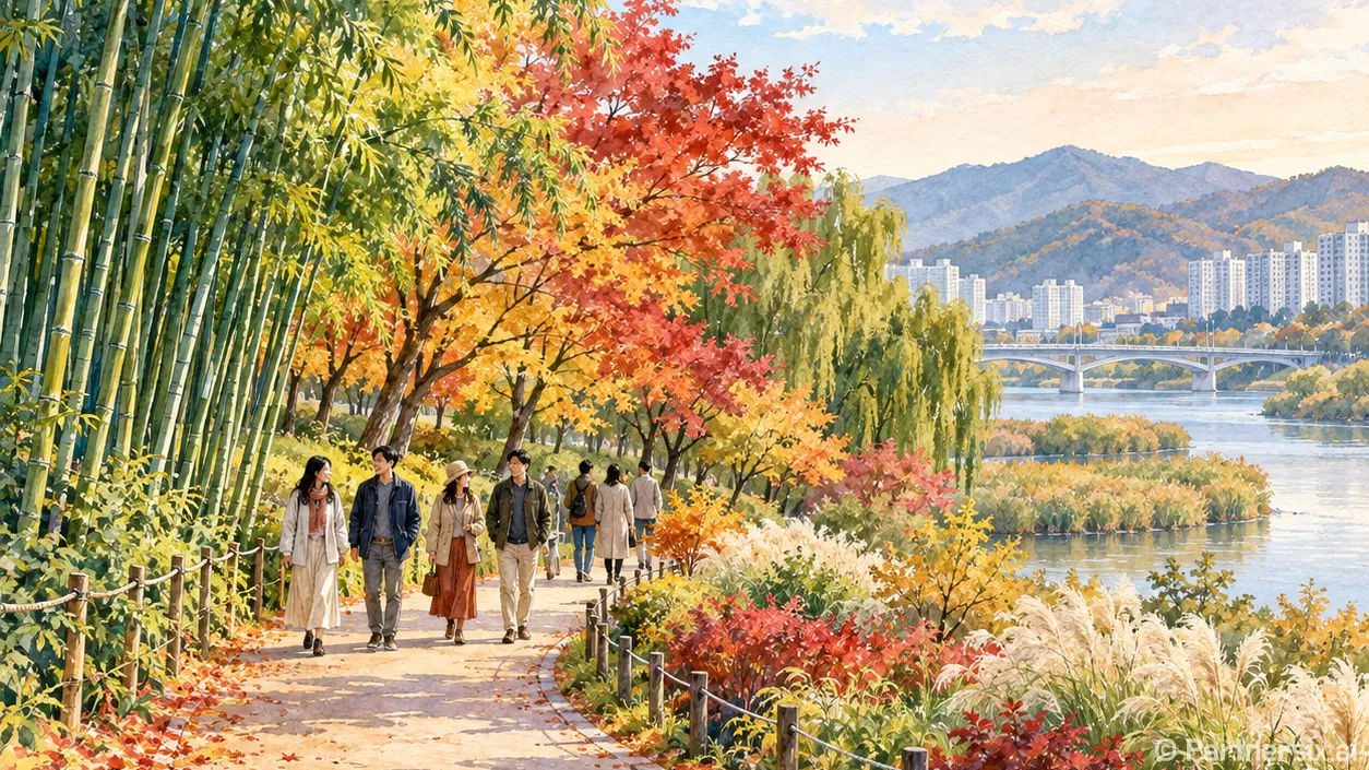 태화강 위로 열린 하늘