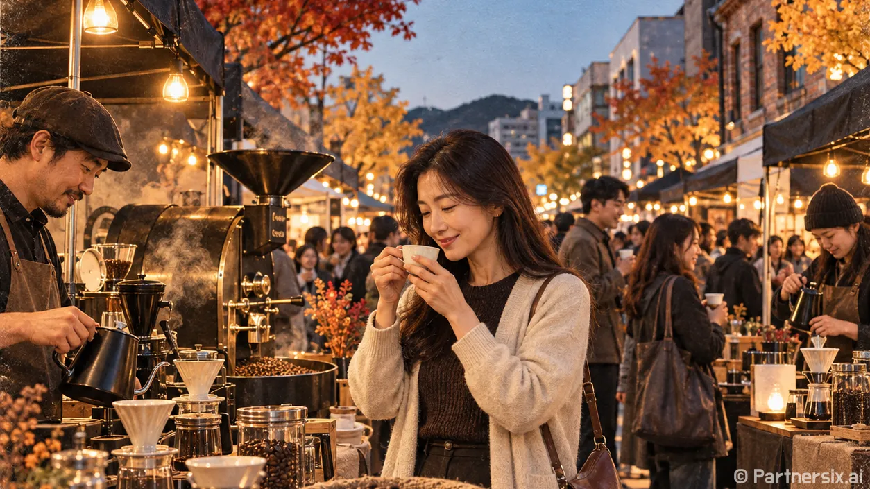 성남동을 채운 커피향