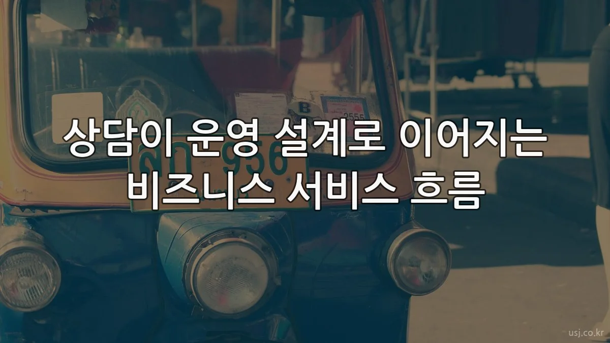 상담이 운영 설계로 이어지는 비즈니스 서비스 흐름