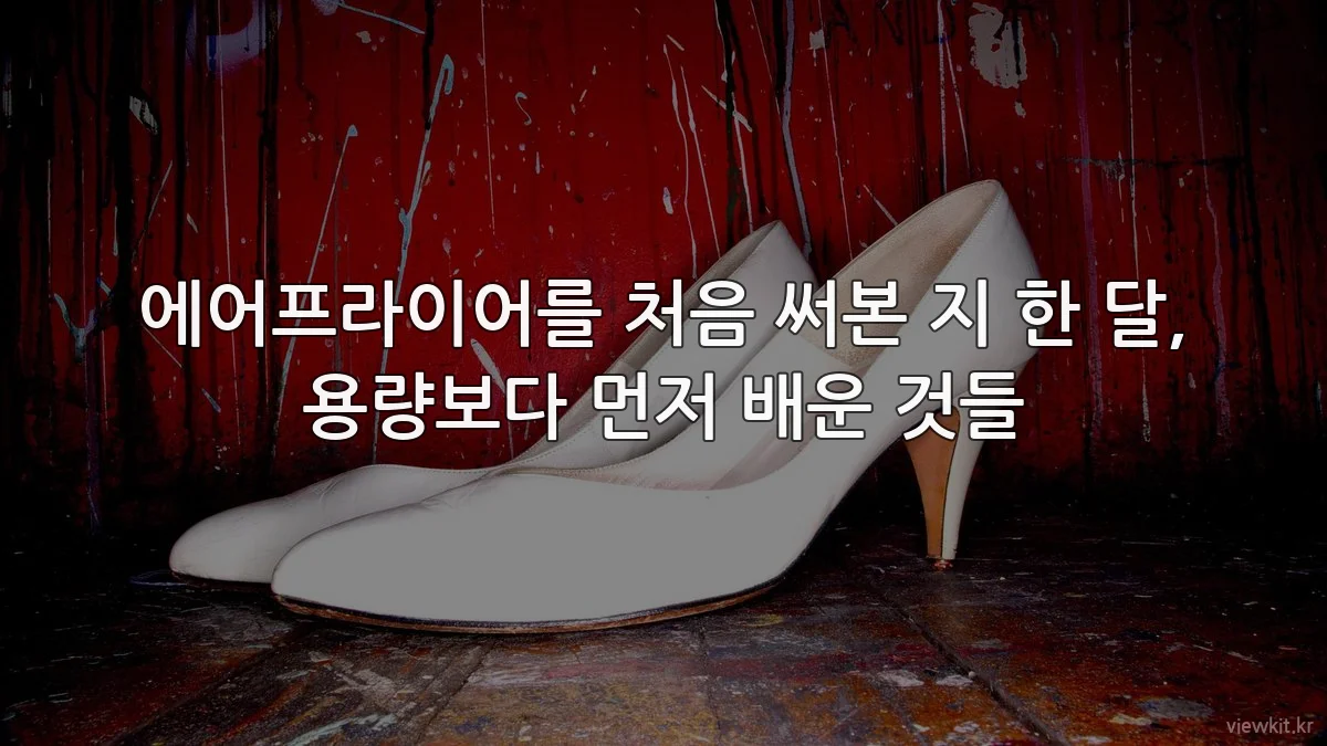에어프라이어를 처음 써본 지 한 달, 용량보다 먼저 배운 것들