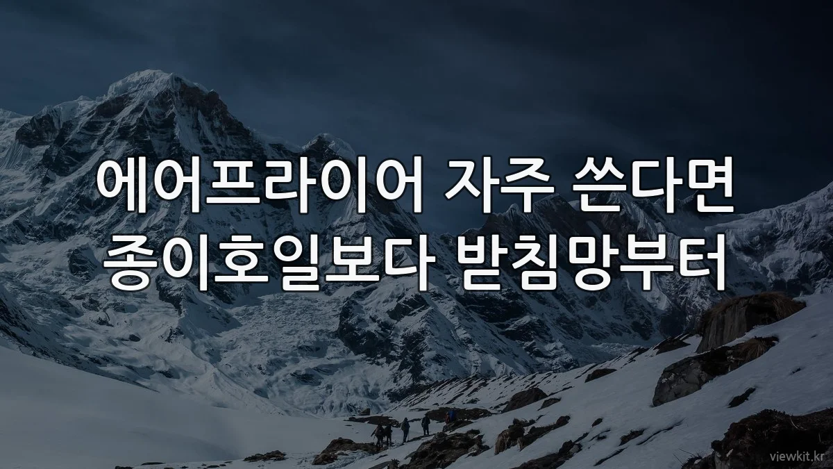 에어프라이어 자주 쓴다면 종이호일보다 받침망부터