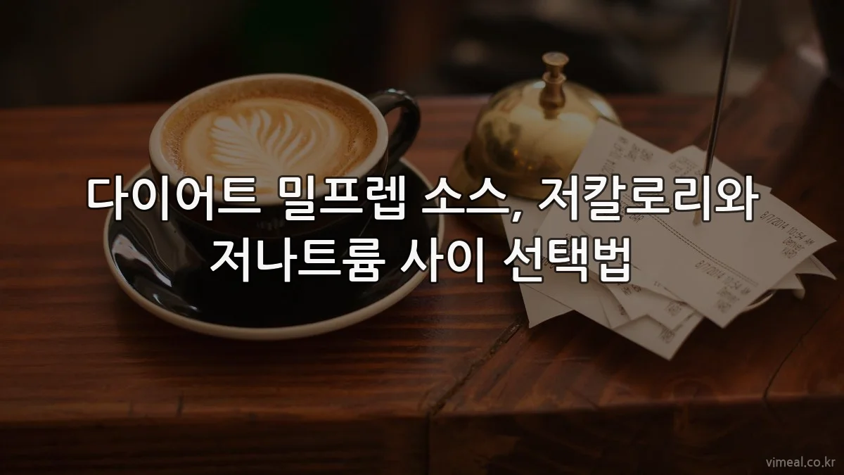 다이어트 밀프렙 소스, 저칼로리와 저나트륨 사이 선택법