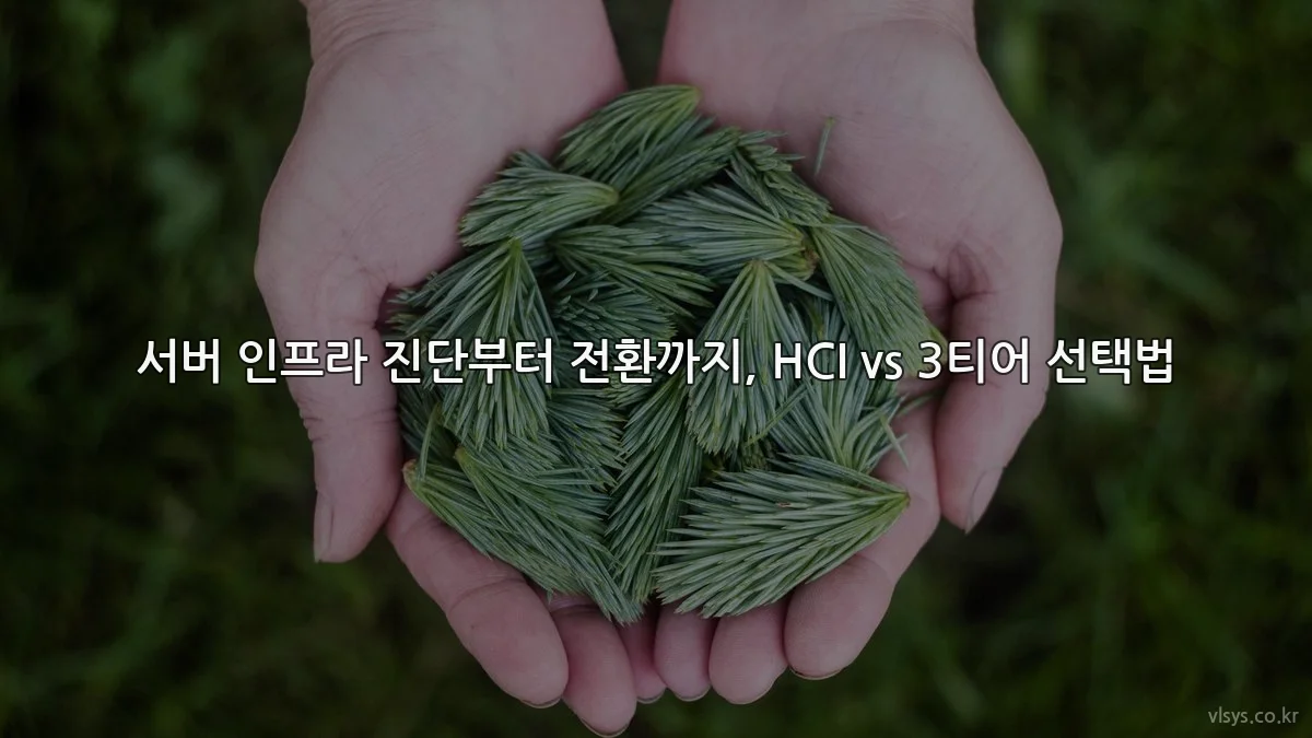서버 인프라 진단부터 전환까지, HCI vs 3티어 선택법