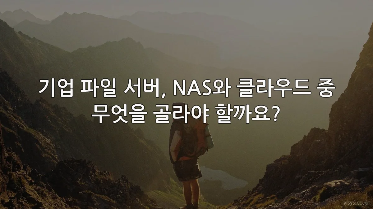 기업 파일 서버, NAS와 클라우드 중 무엇을 골라야 할까요?
