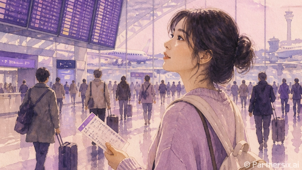 오사카비행기 처음 …