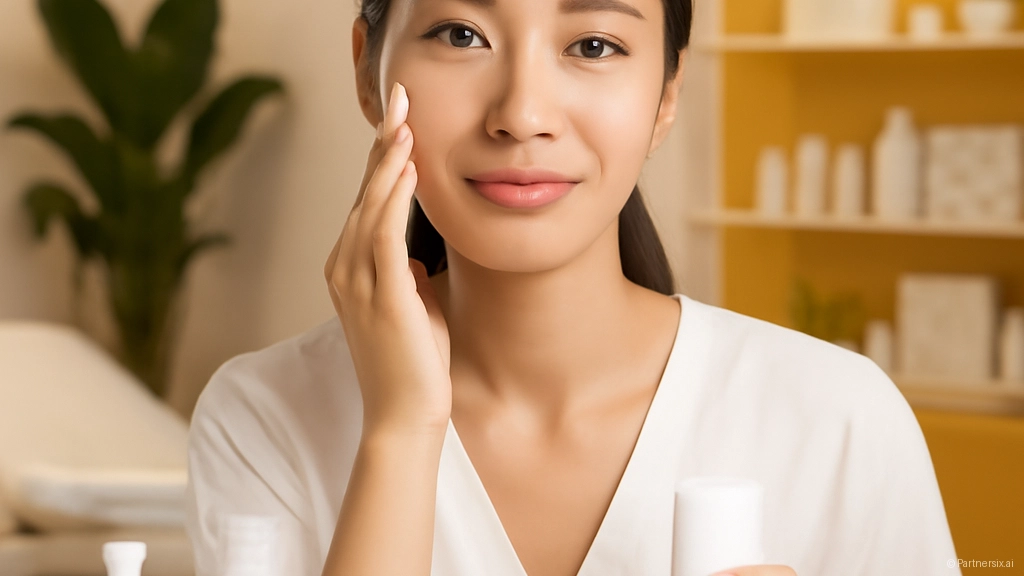 얼굴 피부를 관리하…