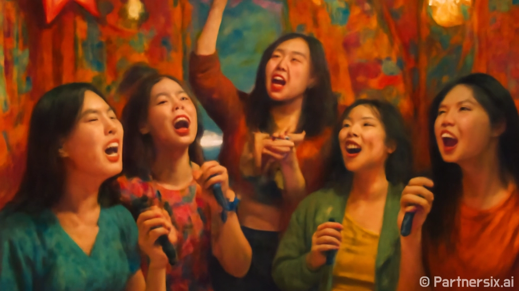 여자 노래방에서 인…