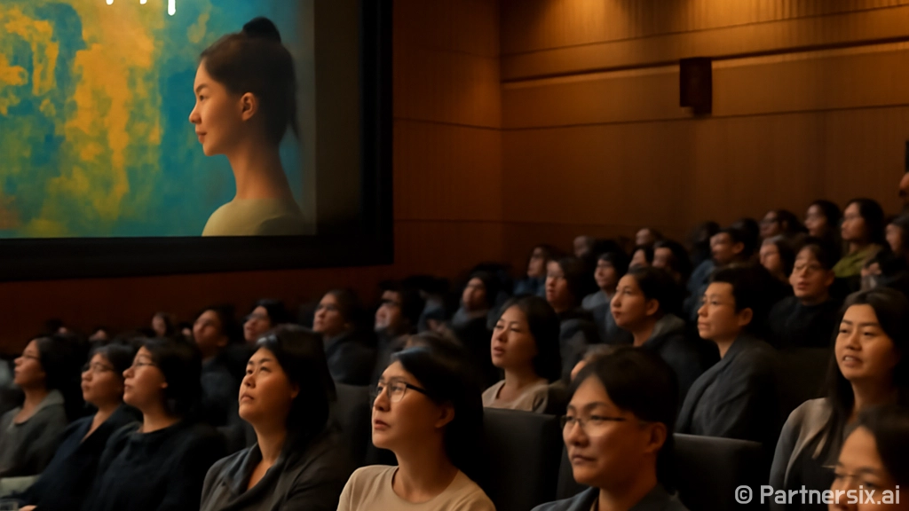 파반느 영화를 감상…