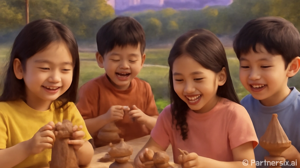 흙으로 빚은 아이 …