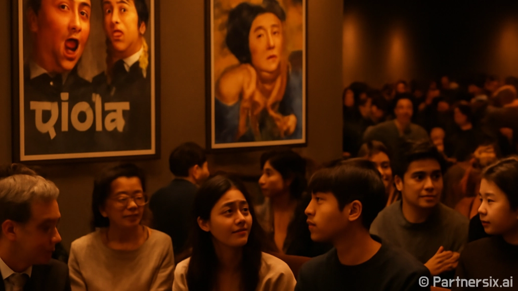 마이클 영화를 감상…