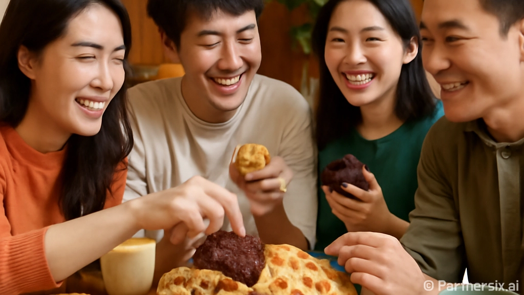 군체 쿠키로 친구들…