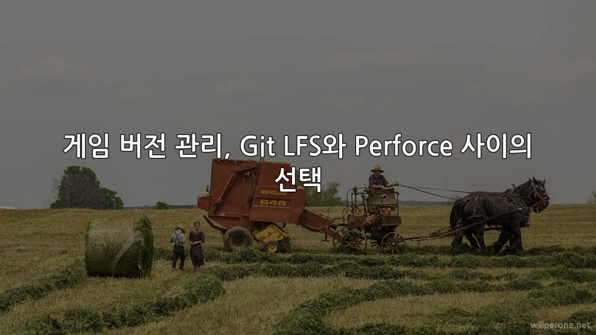 게임 버전 관리, Git LFS와 Perforce 사이의 선택