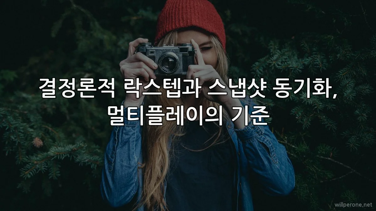 결정론적 락스텝과 스냅샷 동기화, 멀티플레이의 기준