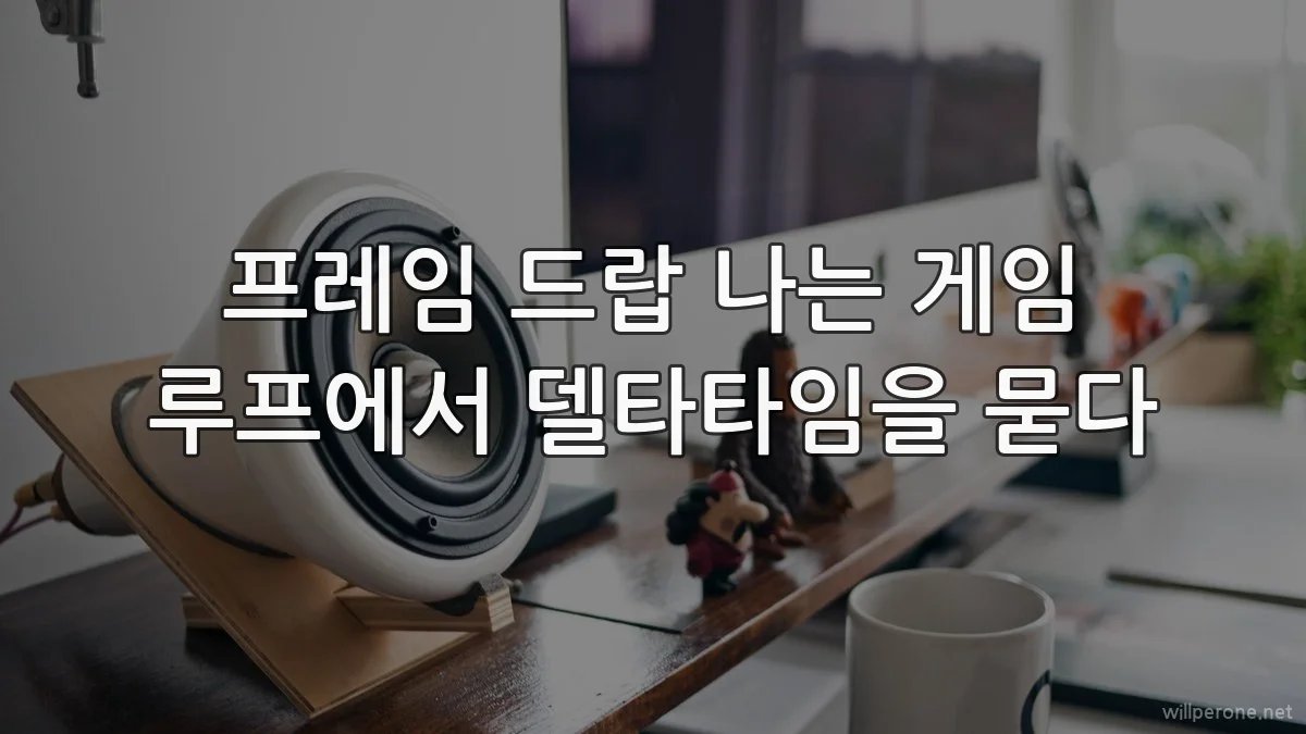 프레임 드랍 나는 게임 루프에서 델타타임을 묻다
