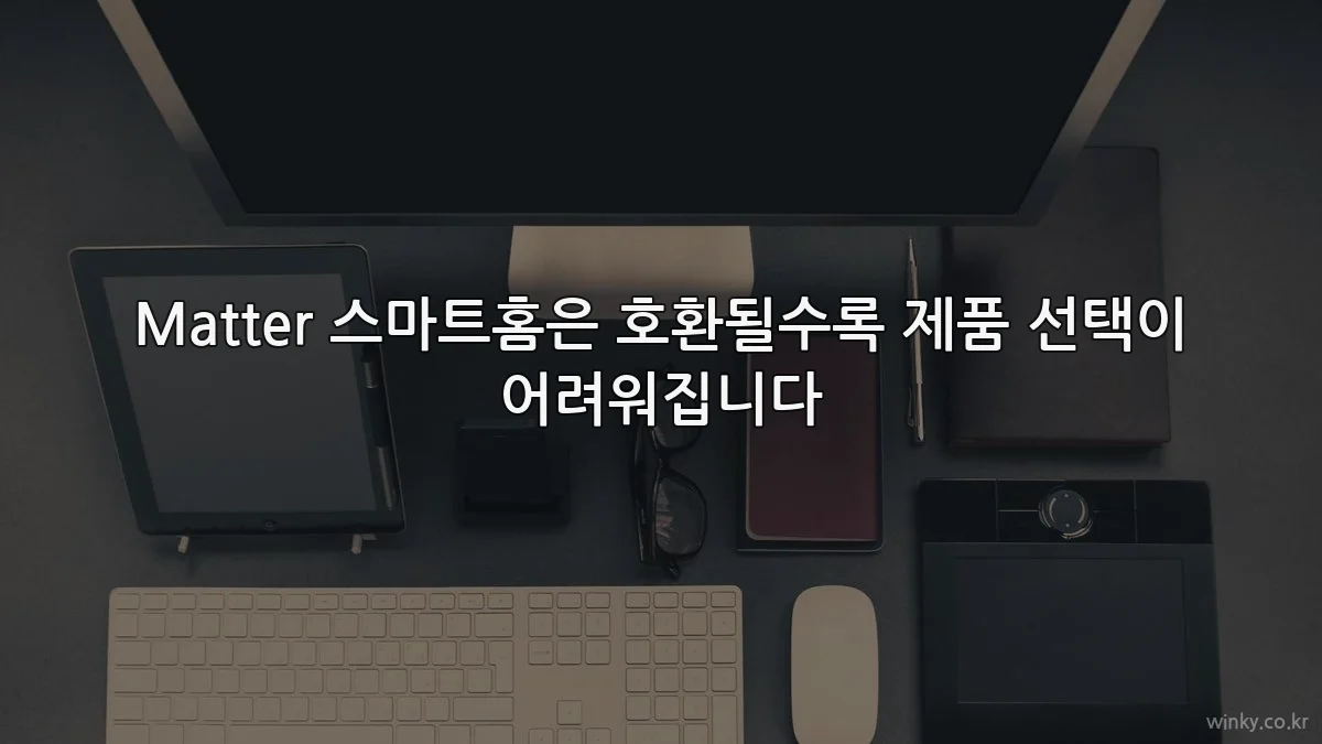 Matter 스마트홈은 호환될수록 제품 선택이 어려워집니다
