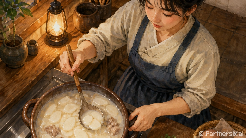사골떡국 맛있게 끓이는 방법, 국물 농도와 떡 넣는 순서가 전부입니다