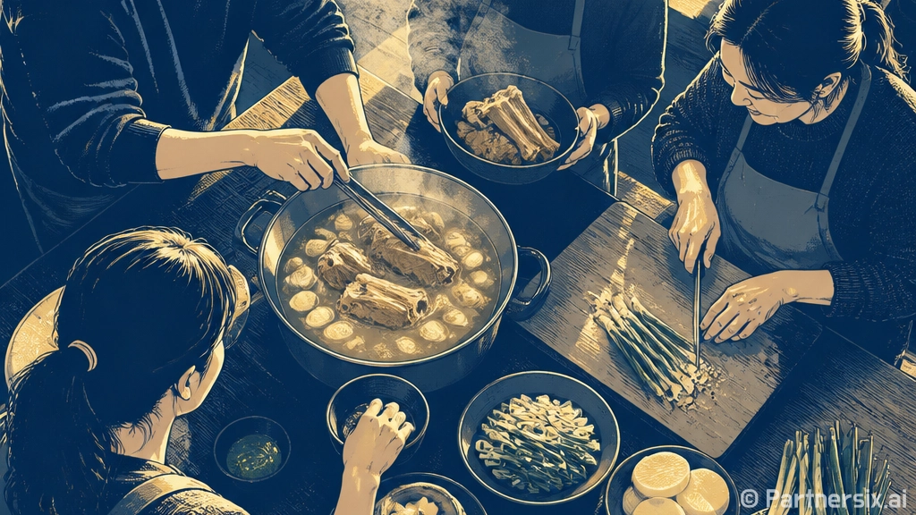사미헌 갈비탕 집에서 비슷하게 끓이는 방법, 맑은 국물과 고기 식감 잡기