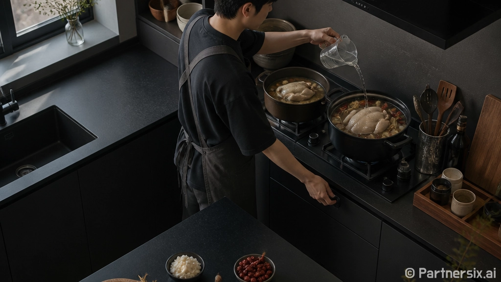 삼계탕 밀키트 맛있게 끓이는 방법, 물 양과 불 조절만 바꿔도 달라집니다