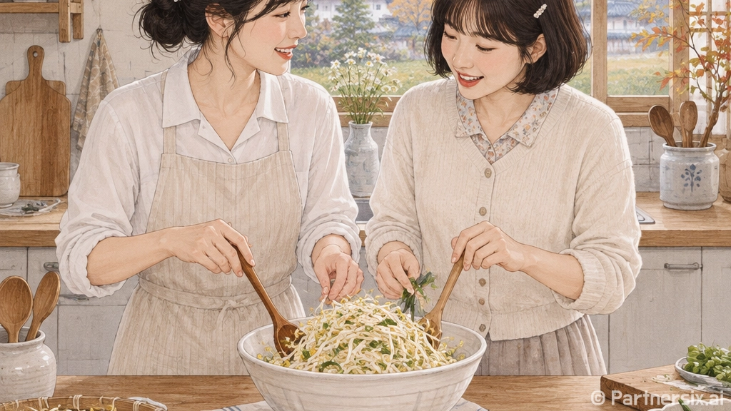 콩나물무침 레시피, 물기 없이 아삭하게 무치려면 이렇게 하세요