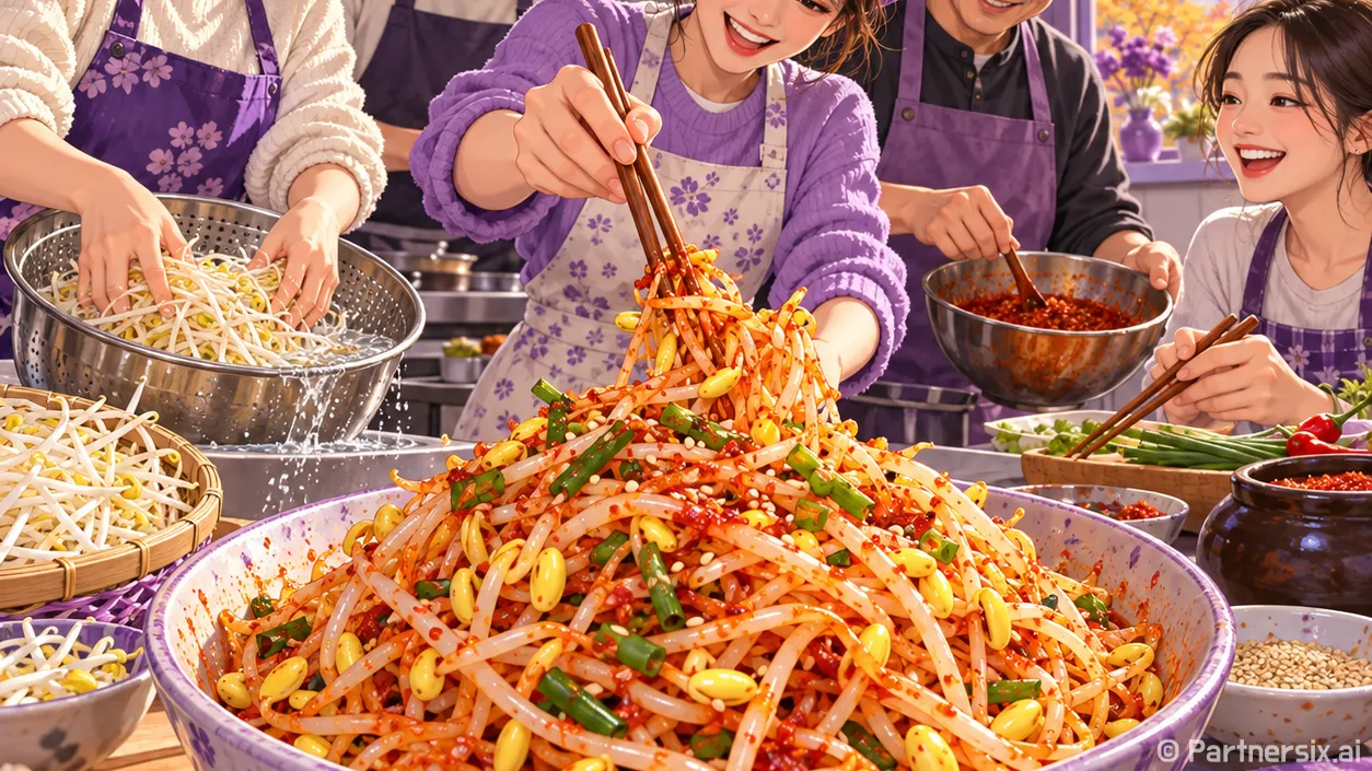 매콤콩나물무침 아삭하게 만드는 방법