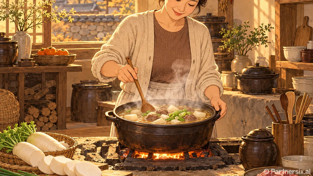 따뜻한 국물요리 소고기뭇국 끓이는 방법