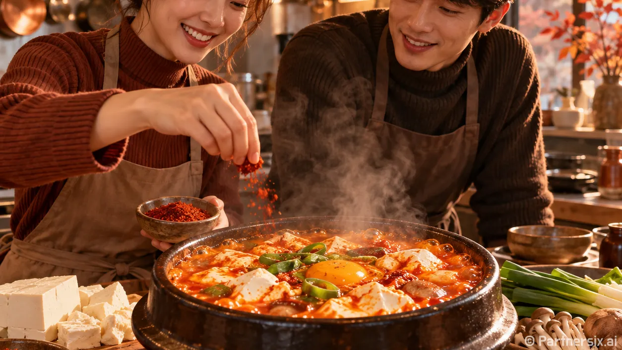 서면 순두부찌개처럼 얼큰하게 끓이는 방법