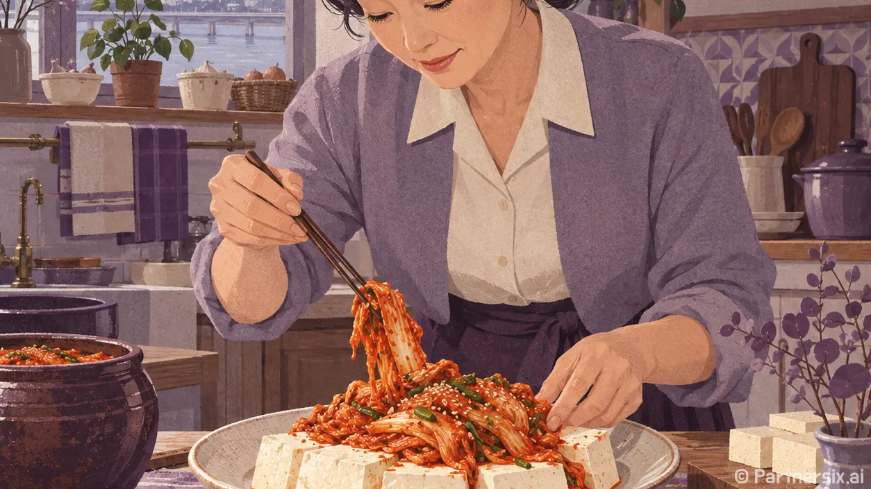 간단요리안주 두부김치 맛있게 만드는 방법