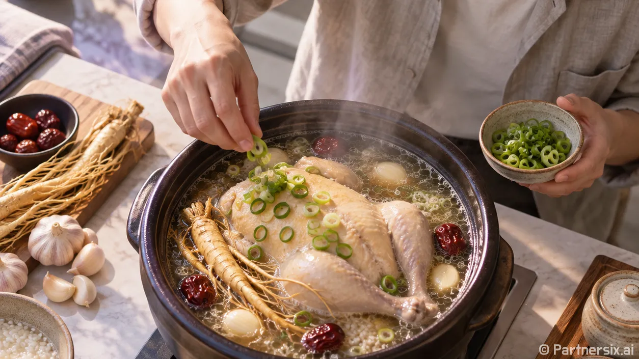 고려삼계탕처럼 맑고 진하게 끓이는 방법