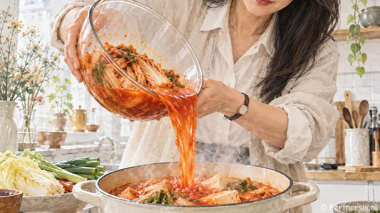 김치국물 요리 맛이 밍밍하지 않게 만드는 방법