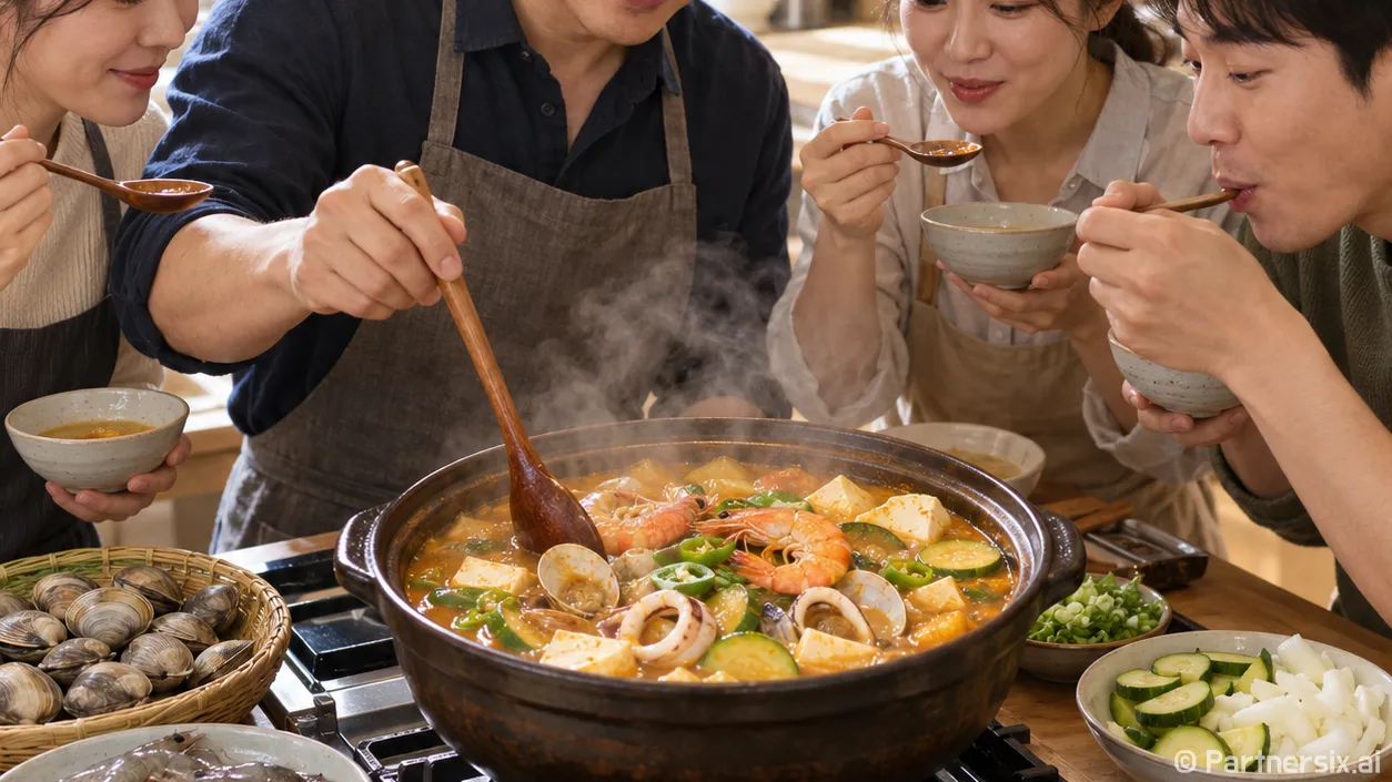 해물된장찌개 비리지 않고 시원하게 끓이는 방법