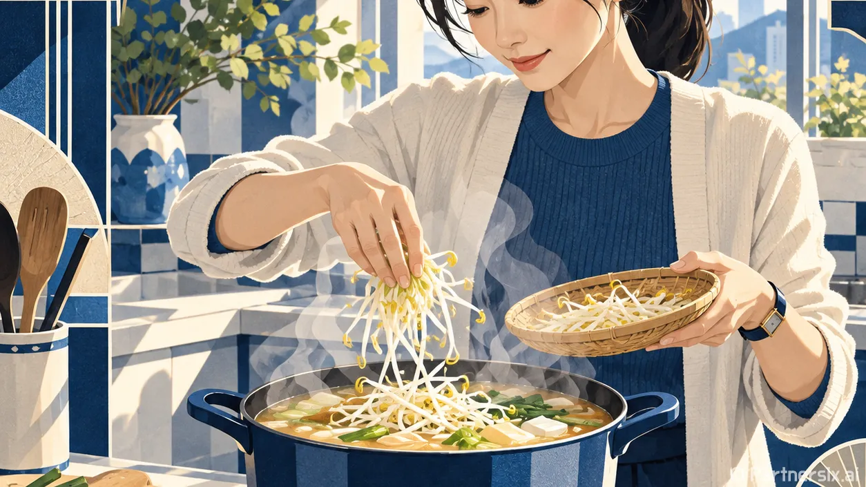숙주 국물 요리 맑고 시원하게 끓이는 방법