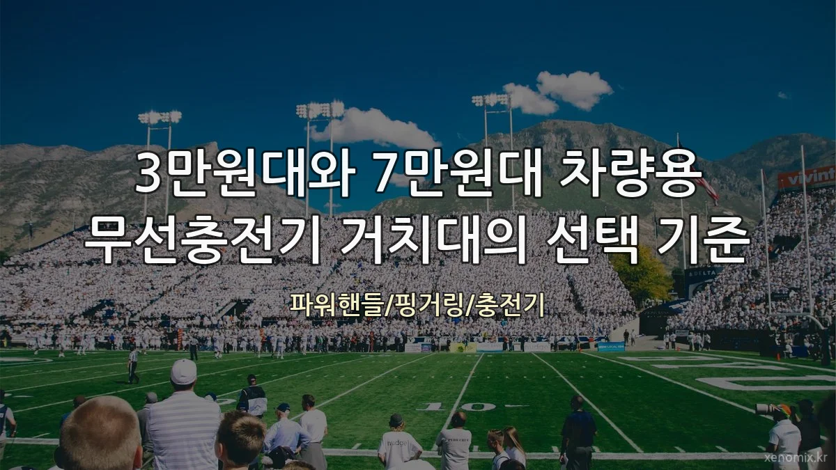 3만원대와 7만원대 차량용 무선충전기 거치대의 선택 기준