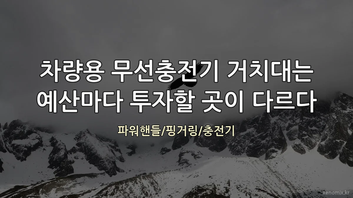 차량용 무선충전기 거치대는 예산마다 투자할 곳이 다르다