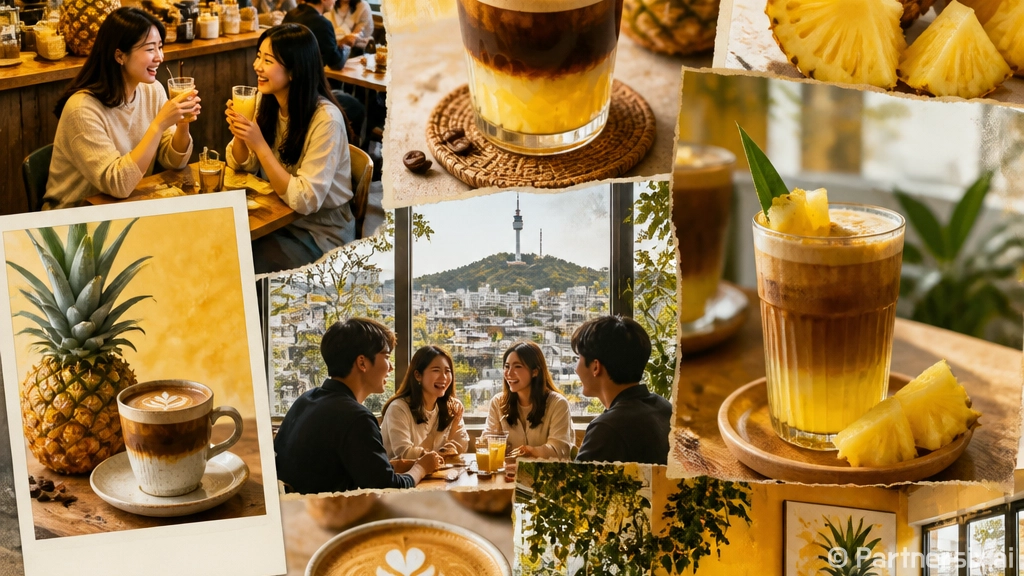 컴포즈 파인애플커피…