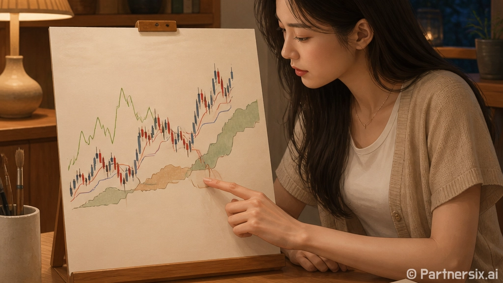 초보자를 위한 일목균형표 읽는 방법, 차트에서 바로 보는 기준선과 구름대