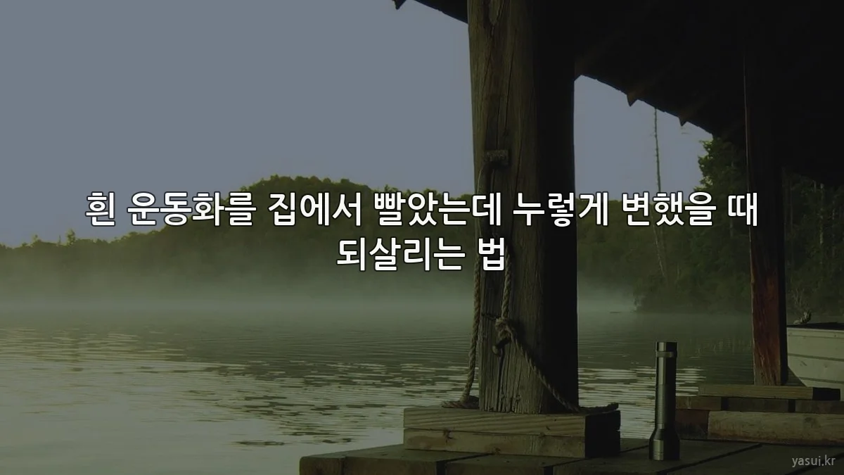 흰 운동화를 집에서 빨았는데 누렇게 변했을 때 되살리는 법