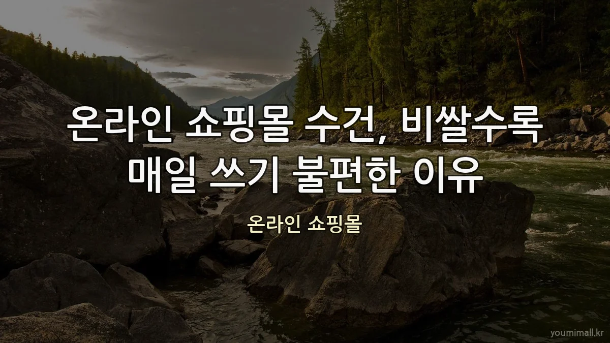 온라인 쇼핑몰 수건, 비쌀수록 매일 쓰기 불편한 이유