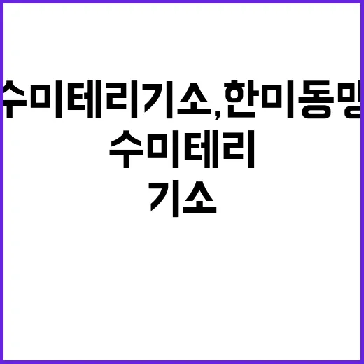 국정원 수미 테리 기소, 한미동맹 영향 없는가?