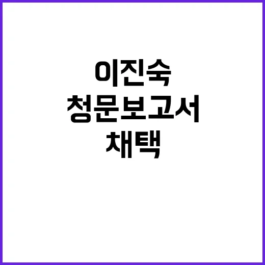 이진숙 청문보고서, 여야 합의 불발로 채택 보류!