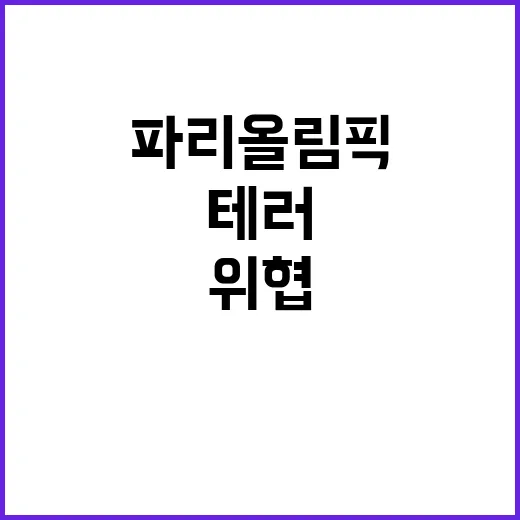 파리올림픽, 테러 …