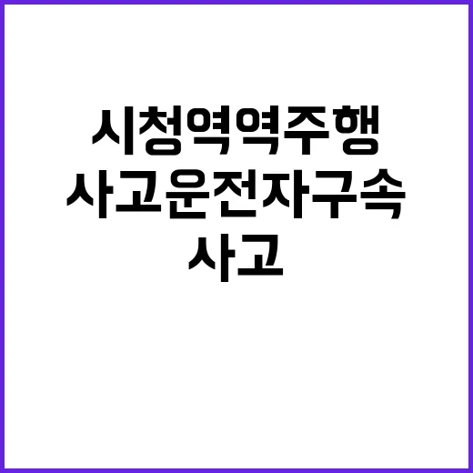 사고 운전자 구속, 시청역 역주행 충격 진실!