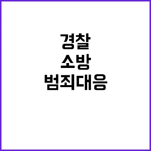 재난·범죄 대응, …