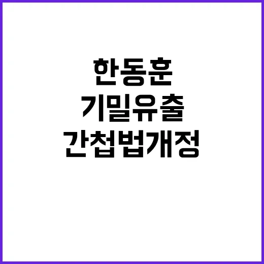 기밀유출 사건, 한…