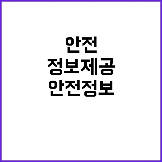 안전정보 확인, 이…