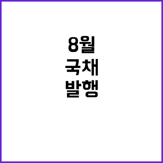 국채 청약 8월 2000억 원 발행, 잊지 마세요!